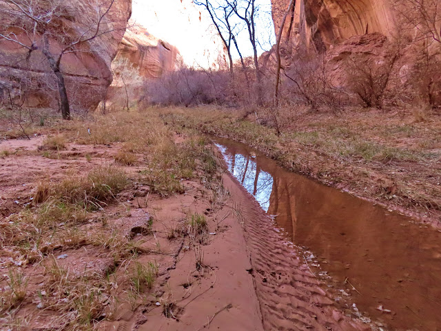 Flowing water