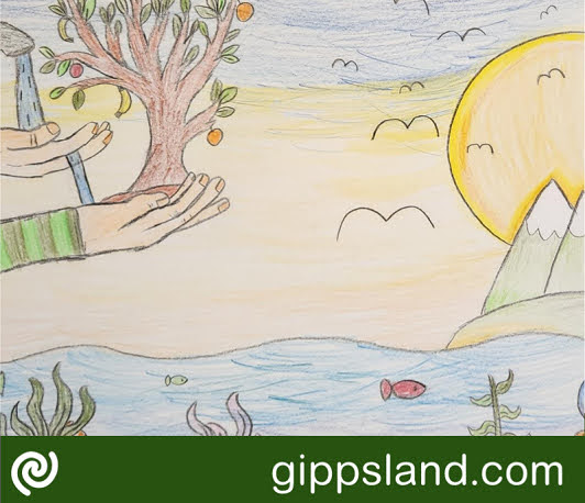 Week Poster Competition winner for Gippsland Water and Year 3/4 third place recipient in the State competition