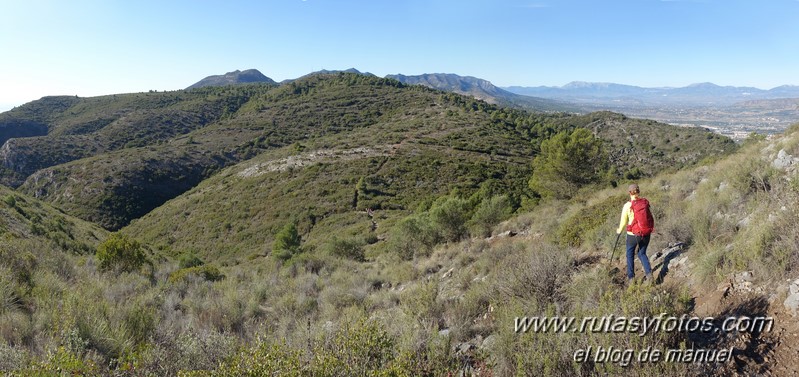 Sierra de Mijas desde Churriana hasta Osunillas