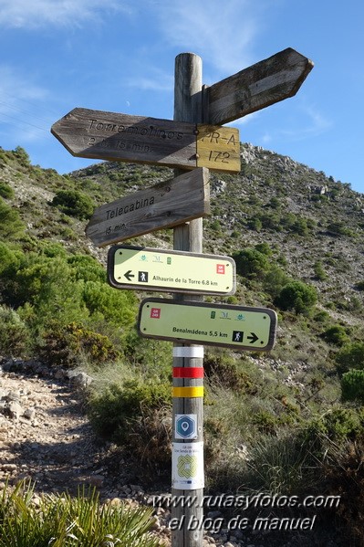 Sierra de Mijas desde Churriana hasta Osunillas