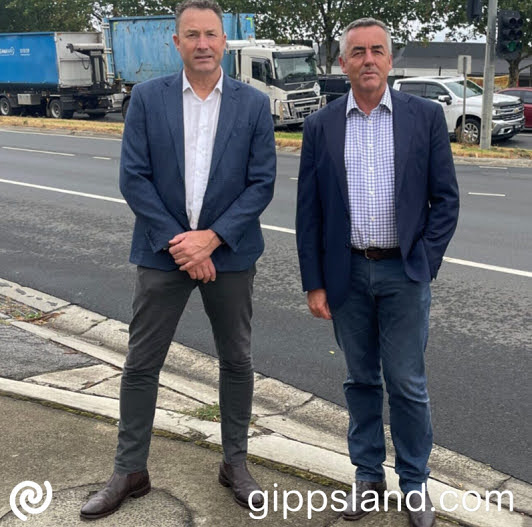 Martin Cameron and Gippsland's Darren Chester engage with local stakeholders for Traralgon bypass support, Latrobe City and Wellington Shire also endorse it, urging government action for delivery