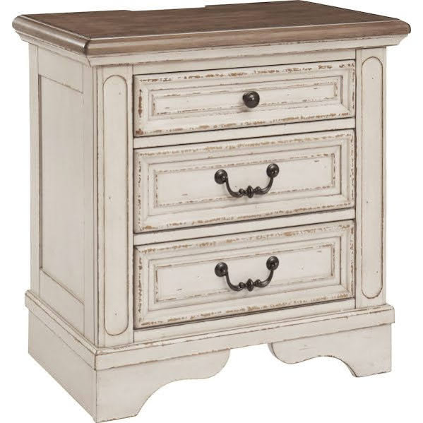 Nakas Kamar 3 Laci French Antik Finish