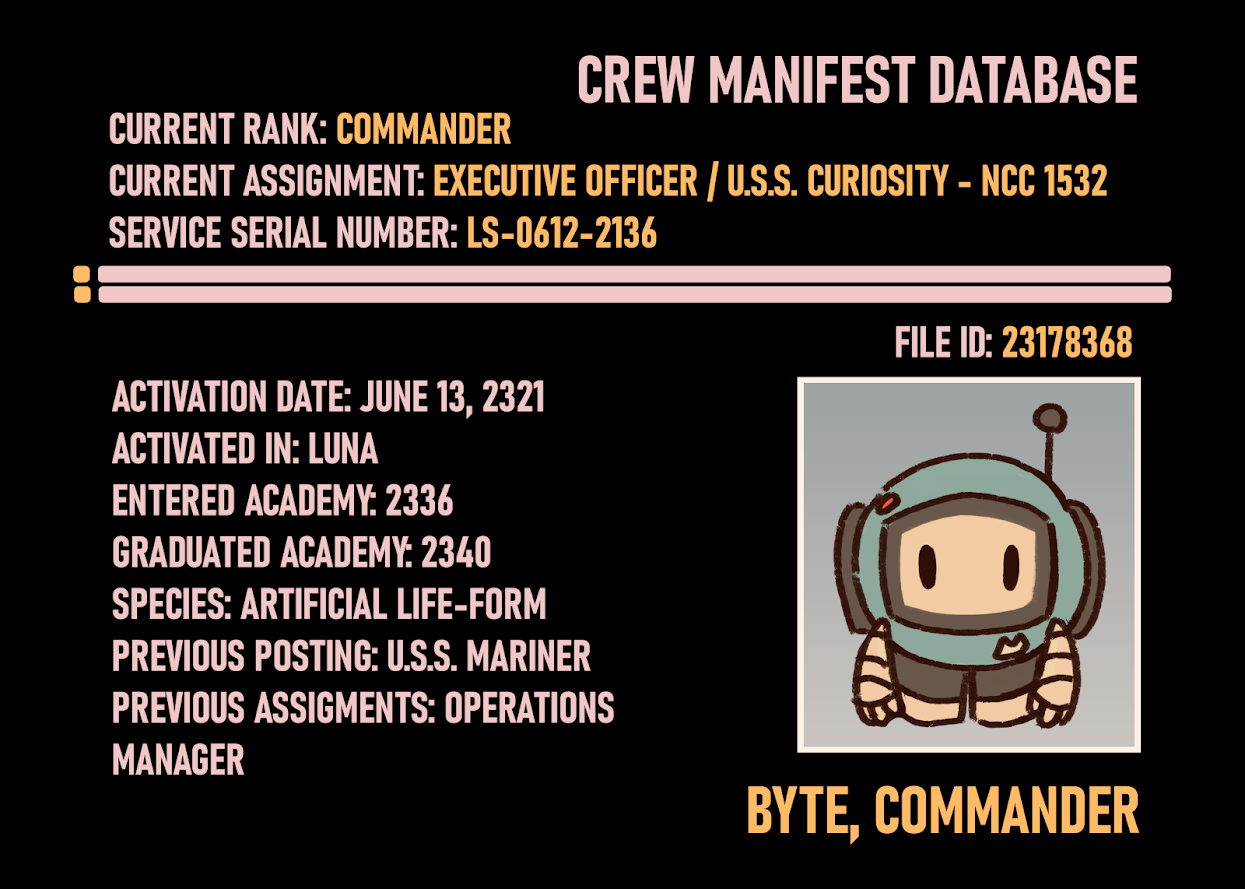 Crew Manifest Database Commander Byte