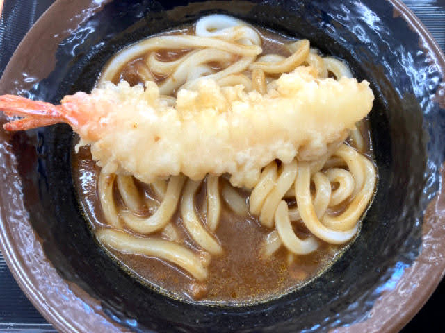 讃岐うどんむらさきえび天カレーうどん