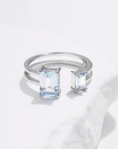 Elegant Double-layer Line Ring for - 1