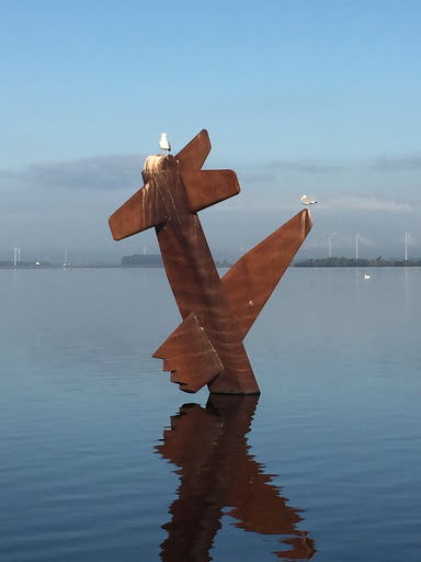 World War II Plane Wreck Sculpture