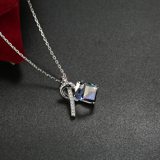 Title 3, Crystal Aurora Borealis Cube Pendant Sweet Cool...