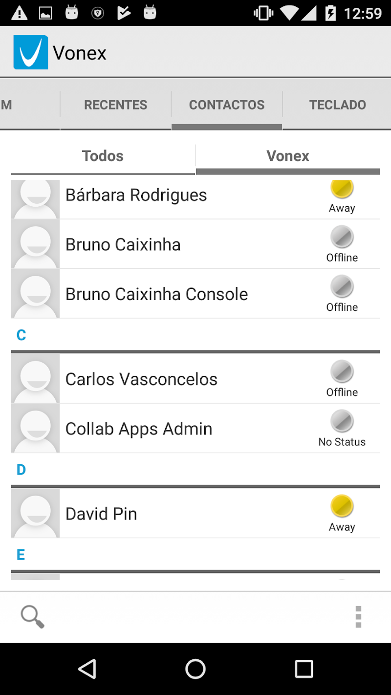 Скриншот Vonex Mobile