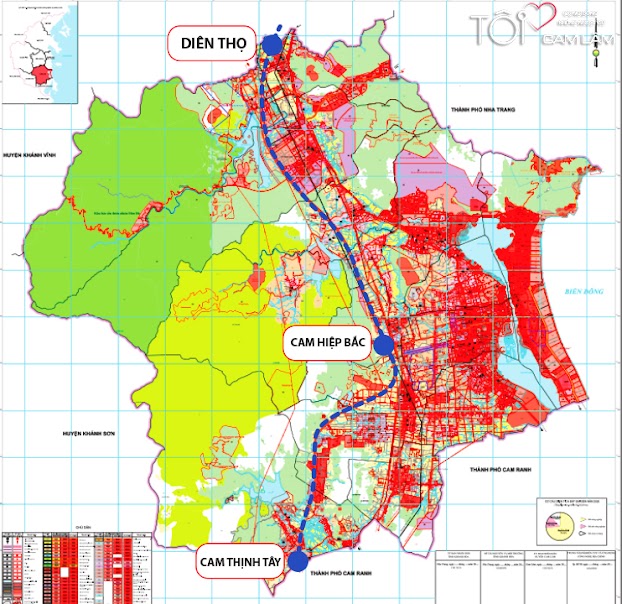 bản đồ cao tốc nha trang - cam lâm