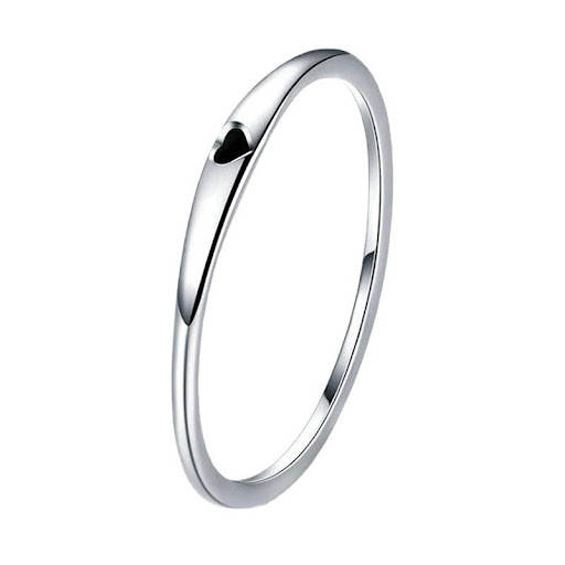 Title 6, Simple Titanium Steel Love Female Ring, a durab...
