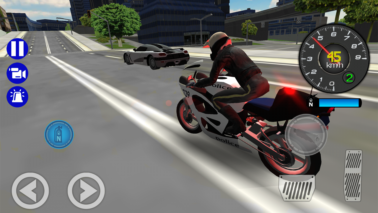   Police Bike City Simulator- 스크린샷 