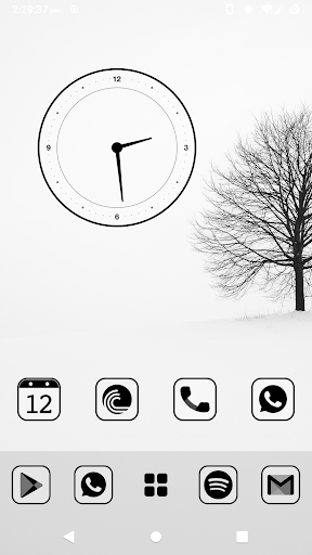 Monoic SQ Black Icon Pack: Dark, Minimalistic - v1.0.1