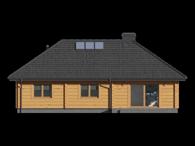 Elewacja nr 2 projektu domu Chmielniki średnie r1