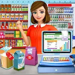 Supermarket Cash Register Sim: Girls Cashier Games Apk