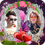 Cover Image of Télécharger Rose Dual Photo Frame 1.12 APK