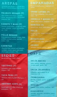 The Latin Mess menu 1