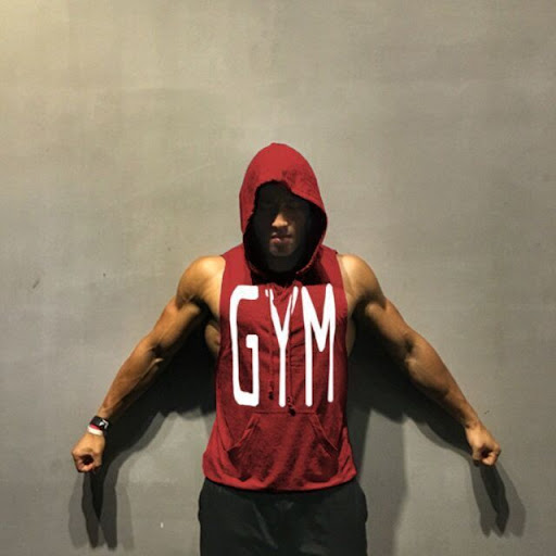 Title 8, Mens Fitness Combed Cotton With Sleeveless Hoo...