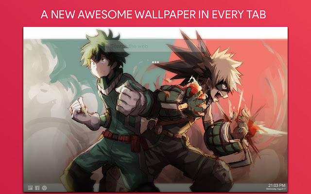 Boku No Hero Wallpaper HD Custom New Tab