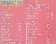 Tricity Eating Point menu 1