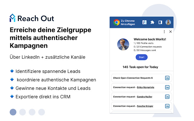 ReachOut chrome extension