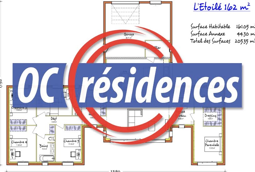  Vente Terrain + Maison - Terrain : 1 000m² - Maison : 162m² à Beauteville (31290) 