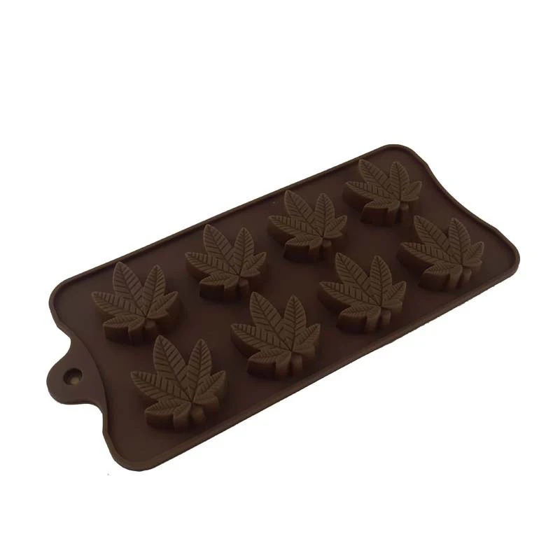 Silicone Chocolate Mold Leaf, creative cake mold, flexible and non-stick, ideal for baking, making chocolates and desser