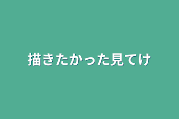 描きたかった見てけ