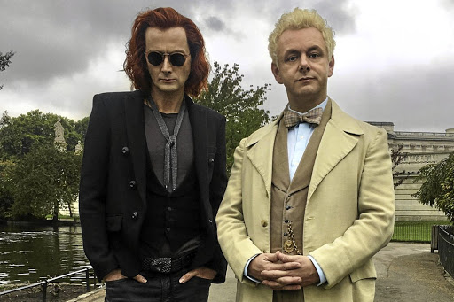 David Tennant and Michael Sheen in 'Good Omens'.