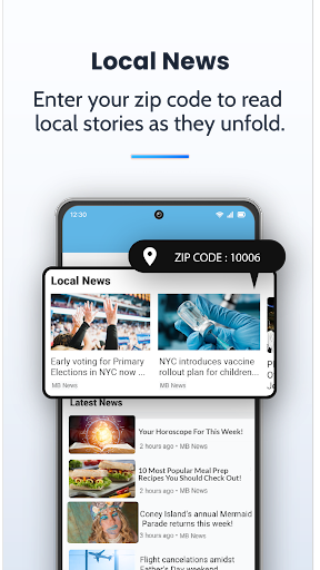 Screenshot MB News: Local News & Alerts