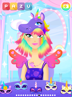 Girls Hair Salon Unicorn - Hairstyle kids games screenshot 7