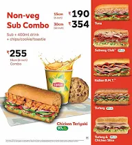 Subway menu 7