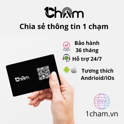 Thẻ Cá Nhân Thông Minh 1 Chạm - Danh Thiếp Kỹ Thuật Số 1 Chạm - In Hình Tùy Chỉnh - Chia Sẻ Thông Tin Nhanh 1 Chạm