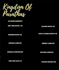 Paratha King menu 5
