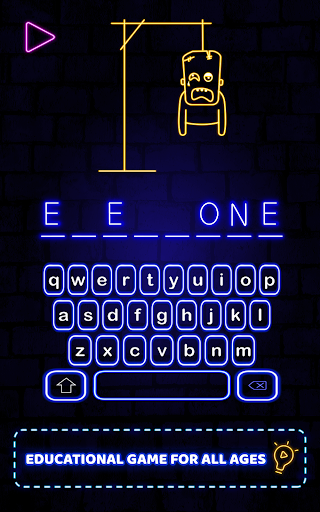 Screenshot Hangman Glow Word Games Puzzle