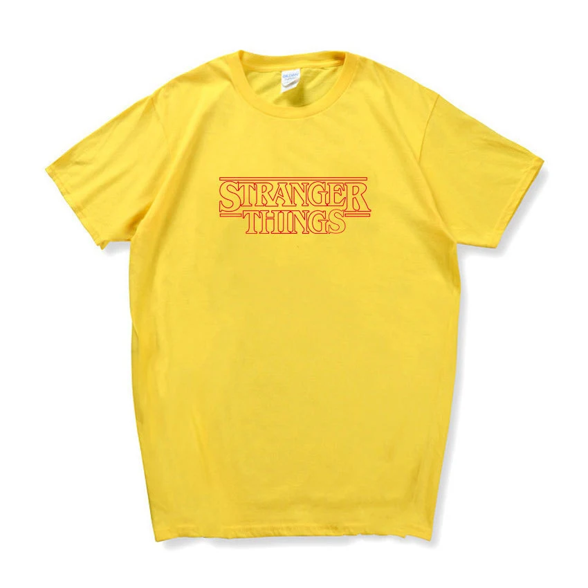 Stranger Things T-shirt, bedrukte korte mouw, voor mannen en vrouwen, losse pasvorm. Ideaal voor een comfortabele en trendy look voor fans.