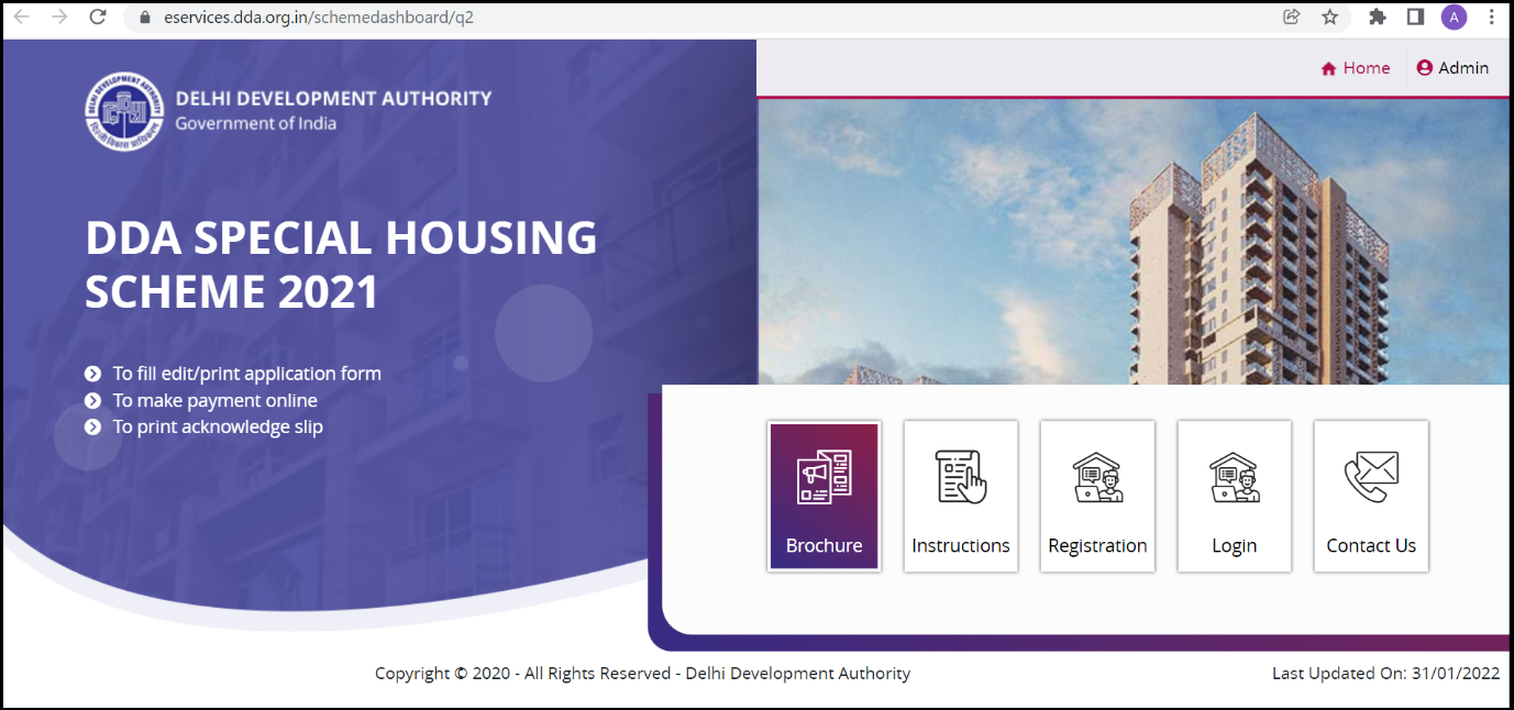 DDA Housing scheme 2022