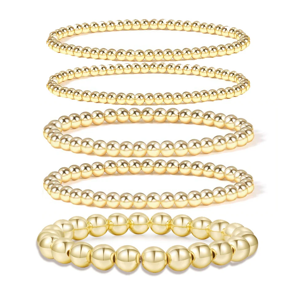 Bracciale Elastico con Sfere Dorate Hematite 8mm, Unisex, Design Elegante e Protettivo, Per un Benessere Naturale e Stiloso