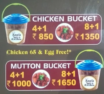 Sasi's Kitchen menu 