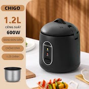 Nồi Nấu Cơm 1.5L Chigo Mini Chống Dính, Nồi Hầm Cháo, Hầm Xương Đa Năng Chính Hãng Chigo Bảo Hành 24 Tháng