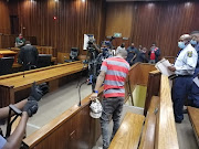 Dumisani Mkhwanazi leaves the high court in Johannesburg to serve 31 years in jail for the murder of UJ student Palesa Madiba.  