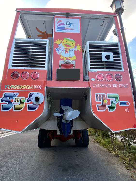 ハリアーの鬼怒川温泉・水陸両用バス・ダム湖・川魚料理・魔改造車に関するカスタム事例の投稿画像9枚目