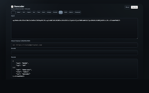 dencoder screenshot 3