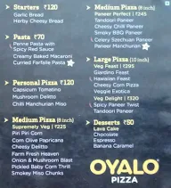 Oyalo Pizza menu 1