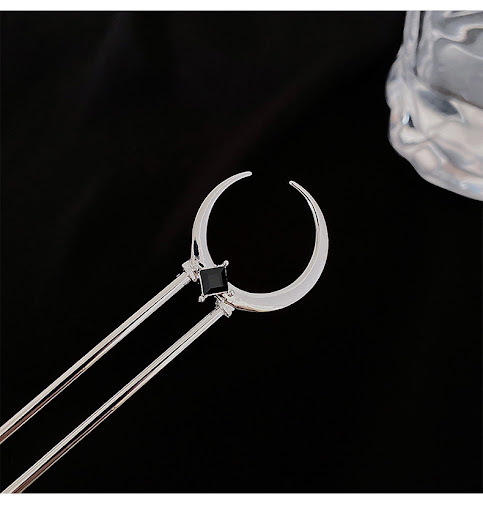 Title 5, Crescent Metal U-shaped Hair Pin Simple Modern,...