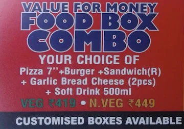 Food Box menu 