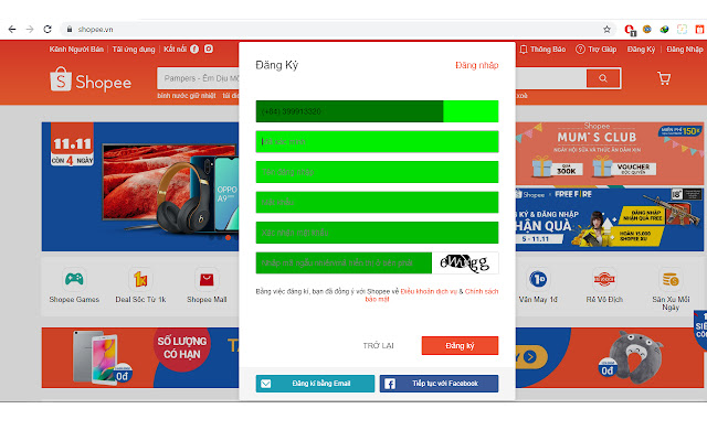 Shopee Registration Tool