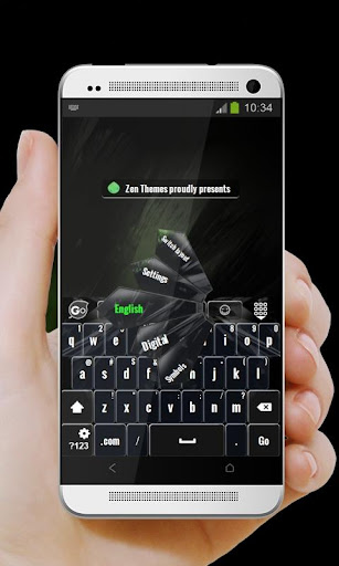 Green collision GO Keyboard