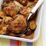 Rosemary-Baked Chicken with Potatoes was pinched from <a href="http://www.mccormick.com/Recipes/Main-Dish/Rosemary-Baked-Chicken-with-Potatoes.aspx?icid=Lookbook:Fall2012:Rosemary-Baked%20Chicken%20with%20Potatoes" target="_blank">www.mccormick.com.</a>