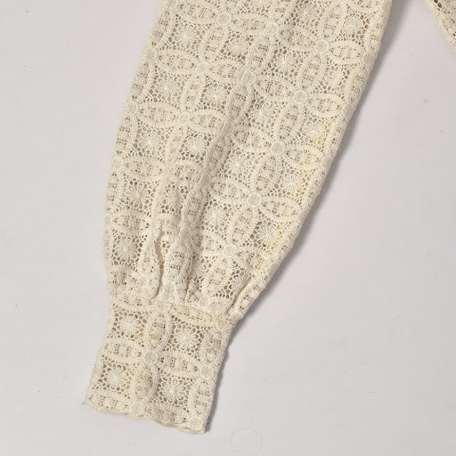 Title 6, French Sweet Style Lotus Leaf Embroidery Lace H...