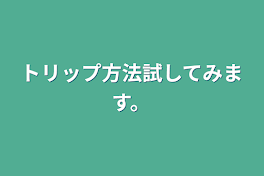 トリップ方法試してみます。